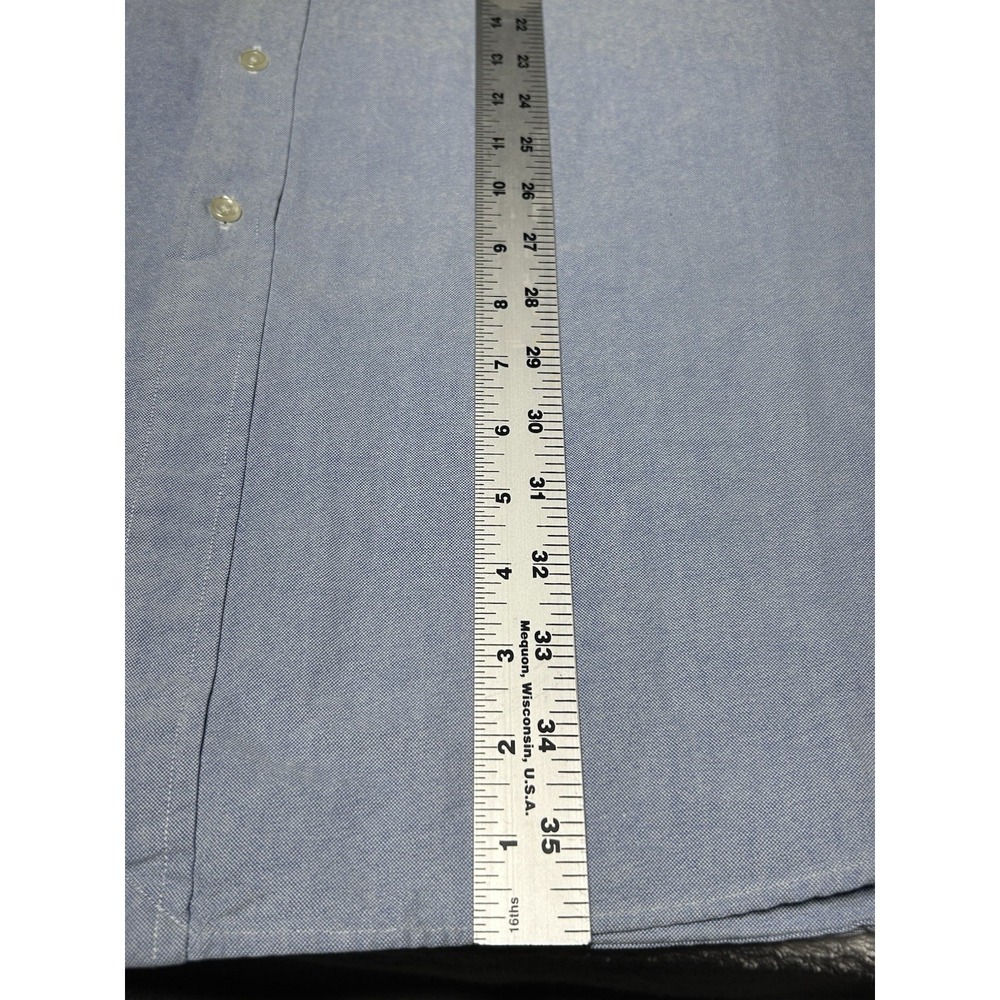 Ralph Lauren Mens 3XLT Light Blue Button Down Long Sleeve Shirt  Classic Fit - Picture 8 of 9